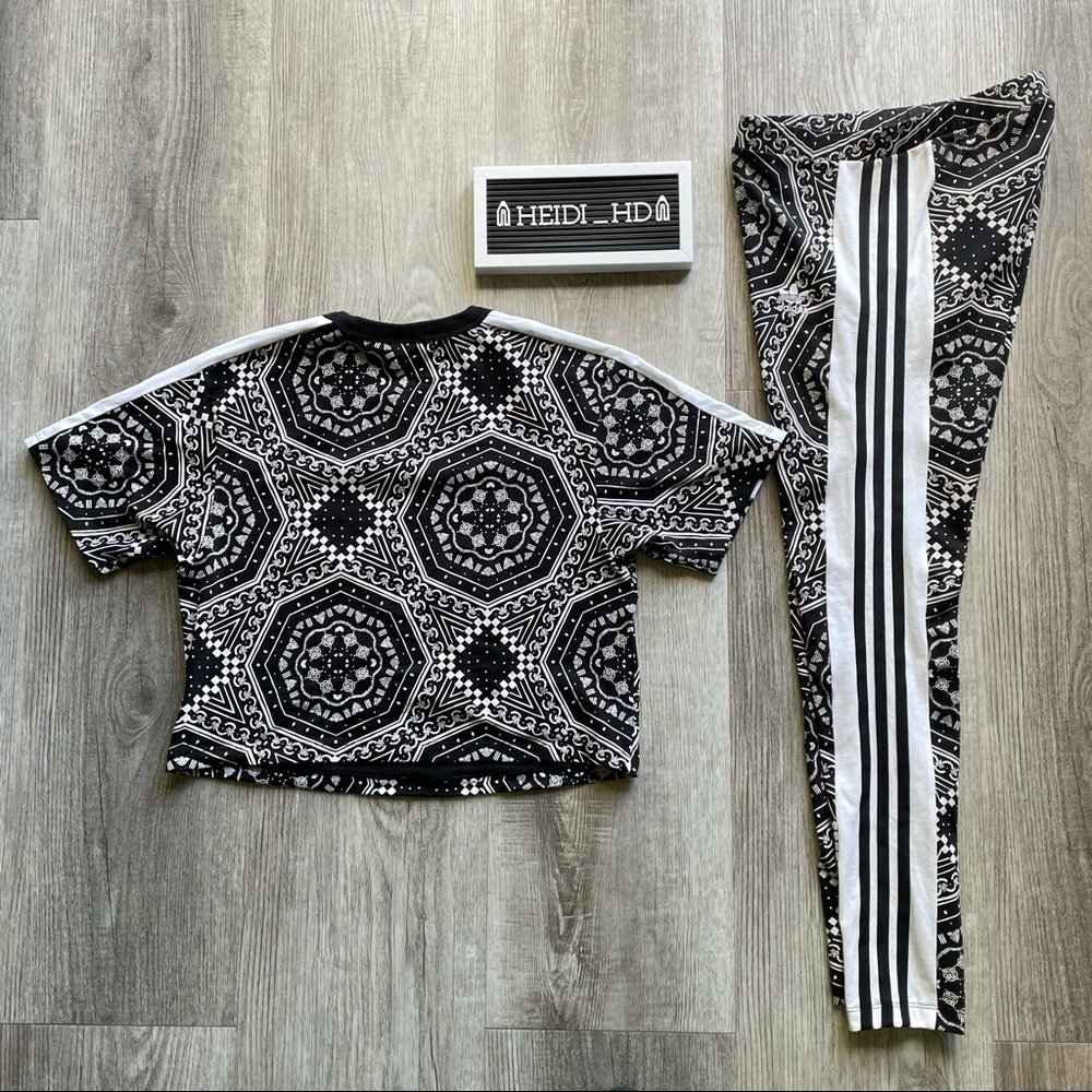 Adidas Originals Black White Preta Set - Picture 6 of 7